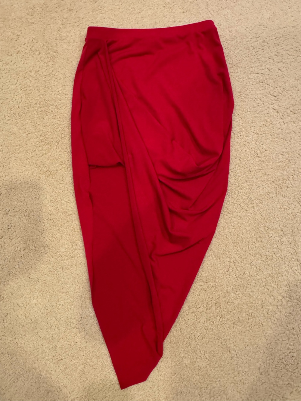 Charlotte Russe Red High-Low Skirt